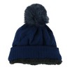 Polar Extreme Women's Zigzag Print Beanie Cuff Cap with High Pile Fleece Lining - 2 of 2