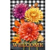 Briarwood Lane Fall Garden Flag 12x18 For Outdoor Checkered Mums For Fall Garden Flag Flags For Outside - 3 of 4