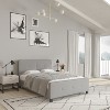 Merrick Lane Platform Bed Contemporary Tufted Upholstered Platform Bed with Footboard - 4 of 4