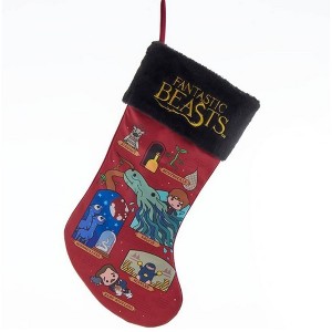 Kurt Adler Christmas Stocking, Harry Potter Fantastic Beasts, 19" - 1 of 4