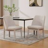 Dolonm Chenille Upholstered Dining Chair with Solid Wood Frame ,Geometric Backrest for Kitchen, Dining Room - 4 of 4