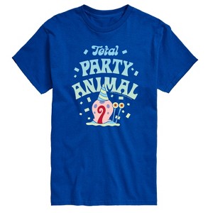 Men's - Spongebob Squarepants - Total Party Animal Short Sleeve Graphic T-Shirt - 1 of 4