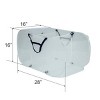 (2 pack) White Polyester Mesh Pop-up Triple Sort Laundry Basket, 16" x 16" x 28" - 2 of 4