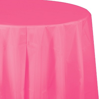 Candy Pink Disposable Tablecloth