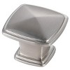 Elegant Lighting Marcel 1.2Inch Brushed Nickel Square Knob Multipack (Set of 10) - 4 of 4
