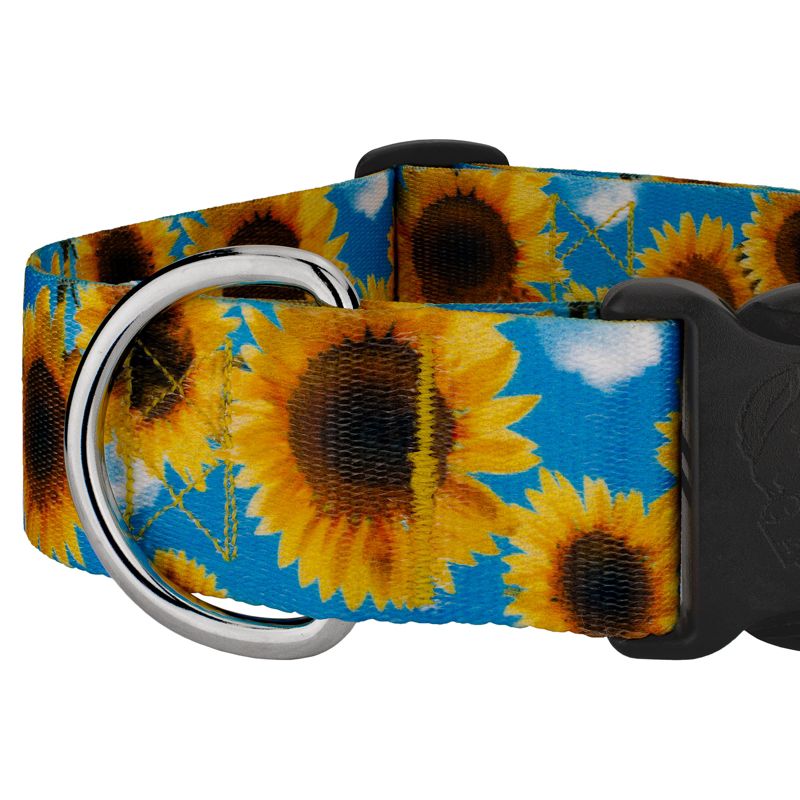 Country Brook Petz 1 1/2 Inch Deluxe Sunflowers Dog Collar, 5 of 7