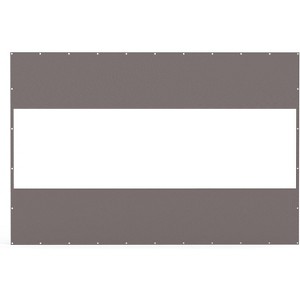 DOMETOUR Heavy Duty Outdoor Clear Waterproof PVC Curtain, Weather & Tear Resistant for Patios, Gazebos, Pergolas, 8'H x 12'W, Gray - 1 of 4