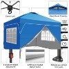 Ainfox 12ftx12ft Pop Up Canopy Tent with 4 Sidewalls One Push Tent Canopy with Wheeled Carry Bag, 8 Stakes and 4 Ropes - 4 of 4