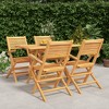 vidaXL Patio Dining Set Outdoor Table and Chair Furniture Solid Wood Teak - 2 of 4