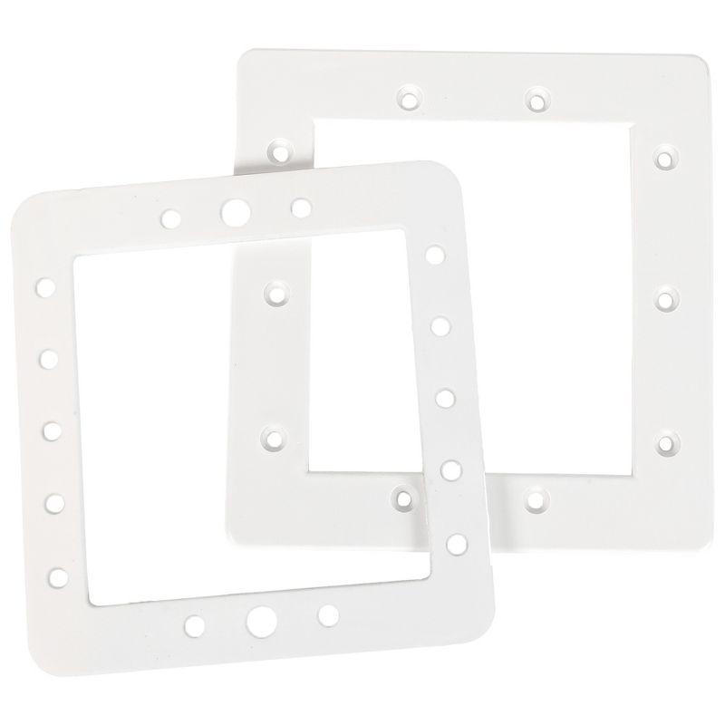 Swim Central 8.25" White Hydrotools Swimming Pool Skimmer Face Plate and Butterfly Gasket, 2 of 3