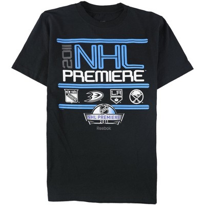 Reebok Mens NHL Premiere 2011 Graphic T-Shirt, Black, Large