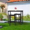 VINGLI 3-Piece Fir Wood Outdoor Bar Table and Chairs Set, Outdoor Bar Height Table with 2 Bar Stools Patio Bistro Set for Garden Balcony Backyard - 2 of 4