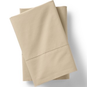 Lands' End 300 Thread Count Cotton Percale Pillowcases - 1 of 2