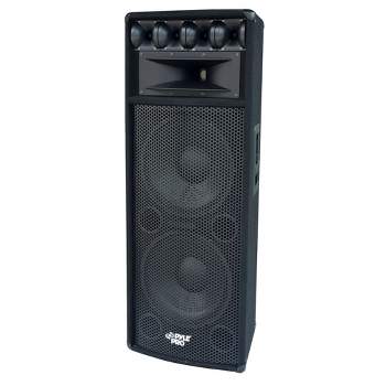 Pyle PADH212 1600W Outdoor 7 Way Pa Loud-Speaker Cabinet Sound System with Dual 12" Woofers, 3.4" Piezo Tweeters, and 5"x12" Super Horn Midrange