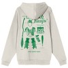 Harry Potter Book Quill & Quidditch Equipment Long Sleeve Adult Sand Hooded Sweatshirt - 3 of 4