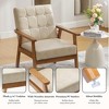 MOONMISS Mid-Century Modern Accent chair，Leisure Chair with Solid Wood Armrest and Feet,for Living Room Bedroom Studio chair - 2 of 4