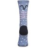 Memoi Women's Aries Zodiac Sign Crew Socks Denim Heather 9-11 - 3 of 4