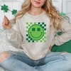 Simply Sage Market Women's Graphic Sweatshirt Clover Eyes Smiley St. Patrick's Day - 2 of 3