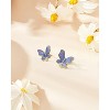 Molenia 925 Sterling Silver Earrings for Women - Butterfly Earrings Stud Ear Piercing Jewelry Small Cute Gifts for Mom Teen Girl Mothers Day Birthday - 3 of 4