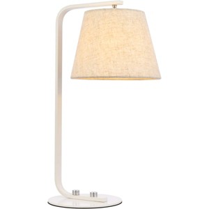 Elegant Lighting Tomlinson 1 light white table lamp - 1 of 4