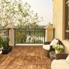 Gulches 10pcs Interlocking Patio Deck Tiles, 11.8"x11.8" Wood Floor Tiles, Outdoor Flooring for Patio Garden Deck Poolside - 2 of 4