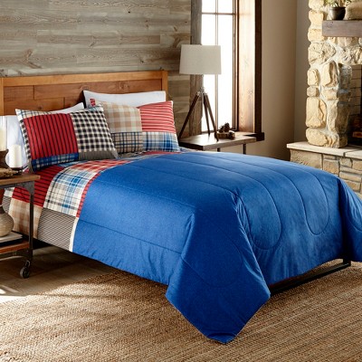 Berry Patch Plaid Full/Queen Reversible Polyester Comforter Set