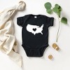 The Juniper Shop USA Heart Outline Baby Bodysuit - 2 of 2