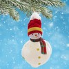 De Carlini Italian Ornaments 6.0 Inch Frosty Flair Christmas Tree Ornament , Ball, Ornament, Snowman (1PC) - 2 of 4