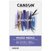 Canson Graduate Mixed Media Pad, Foldover Binding, 20 Sheet, 5.5x8.5 inch, Pack of 3 - 2 of 4