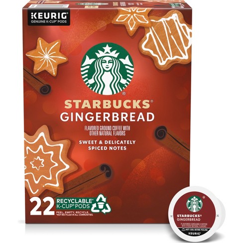  Starbucks K-Cup Coffee Pods, Gingerbread Naturally Flavored  Coffee For Keurig Brewers, 100% Arabica, Limited Edition Holiday Coffee, 6  Boxes (60 Pods Total) : Everything Else