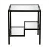 Metal Two Tier Side Table in Black - Henn&Hart - 3 of 4