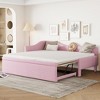 Twin to King Size Daybed, Upholstered Platform Bed Frame with Twin Trundle Bed -ModernLuxe - 2 of 4