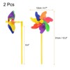Unique Bargains PVC Material Colorful Outdoor Decor Wind Plastic Windmill - 2 of 4