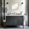 Amanti Art Bethany Beveled Wood Framed Bathroom Vanity Wall Mirror - 4 of 4