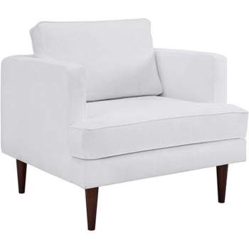 Modway Agile Upholstered Fabric Armchair - White