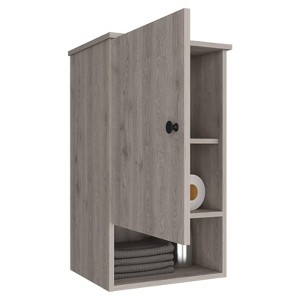 SEVOBAL Bathroom Storage Cabinets Medicine Cabinets with One Door and Two Internal Shelves for Bathroom Organization, Gray, 33"*20"*5" - 1 of 4
