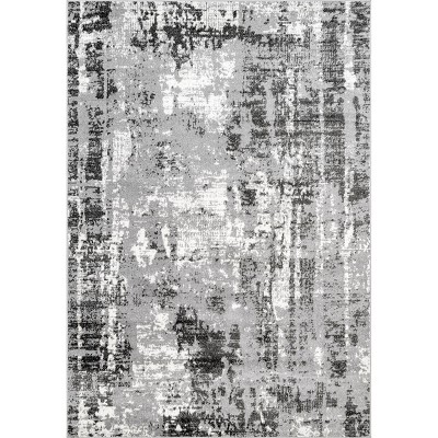 Nuloom Margot Strained Abstract Indoor Area Rug, 4' 3" x 6', Gray