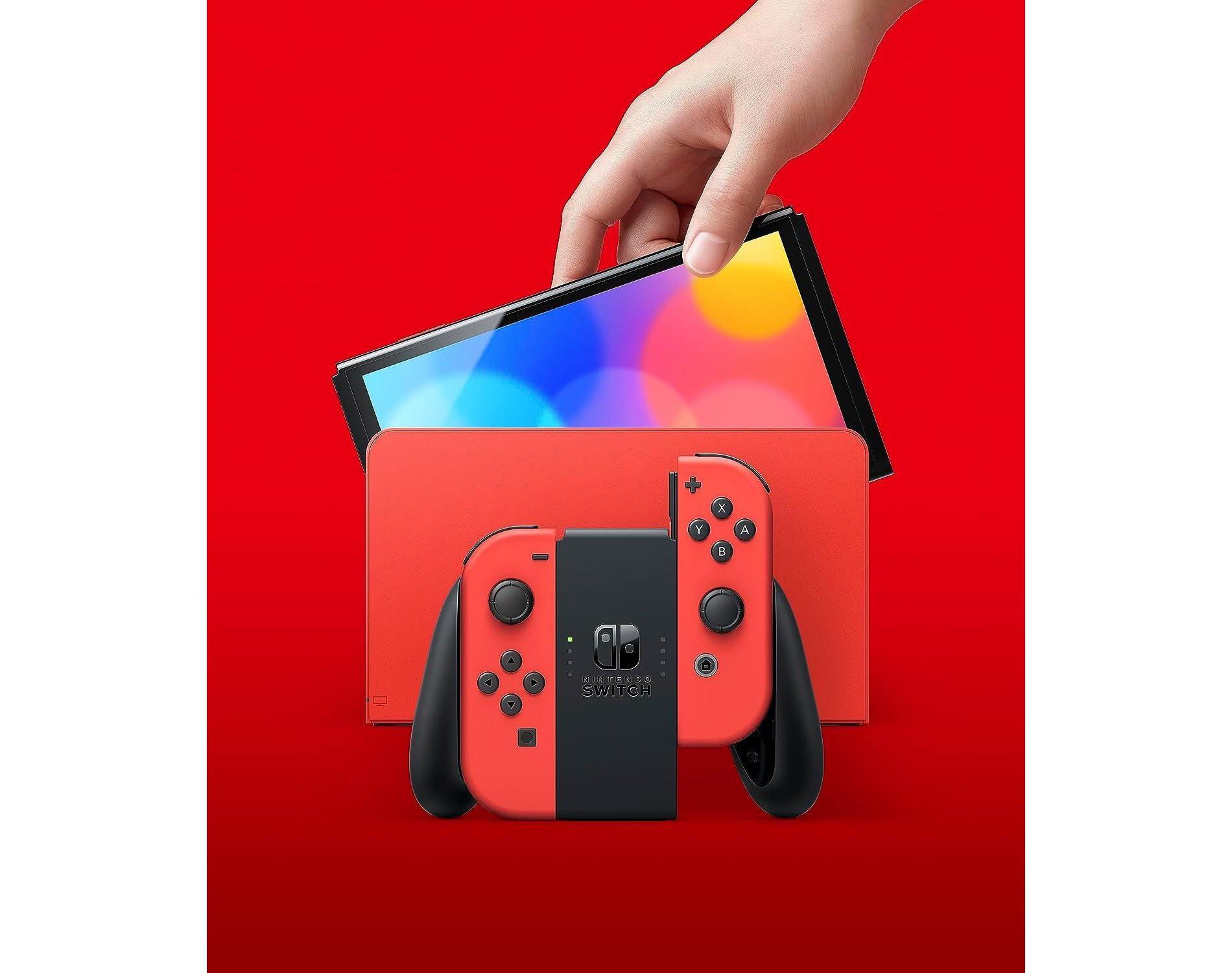 Nintendo Switch OLED Mario Red Limited Edition Console - Manufacturer Refurbished