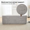 VASIP Convertible 2-in-1 Loveseat Sofa Bed - Memory Foam & Steel Frame, No Assembly, Corduroy Fabric, Compact for Small Spaces & Apartments (Orange) - 4 of 4