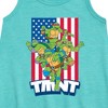 Girls' - Teenage Mutant Ninja Turtles - USA Turtles Graphic Sleeveless Aline Dress - 2 of 3
