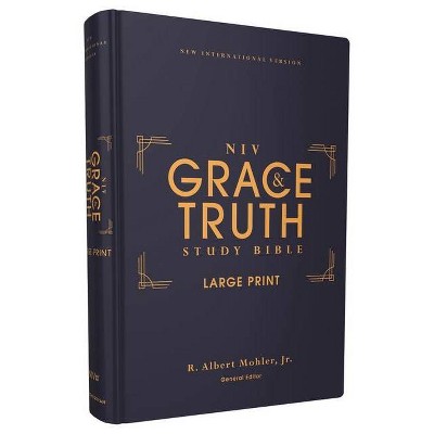 Niv, the Grace and Truth Study Bible, Large Print, Hardcover, Red Letter, Comfort Print - by  Zondervan