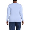 Lands' End Women's Plus Size Lightweight Jersey Skimming Long Sleeve Crew Neck T-shirt - 2 of 3