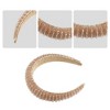 Unique Bargains Crystal Headband Rhinestone Hairband for Women 1.2 Inch Wide 1Pcs - 3 of 4