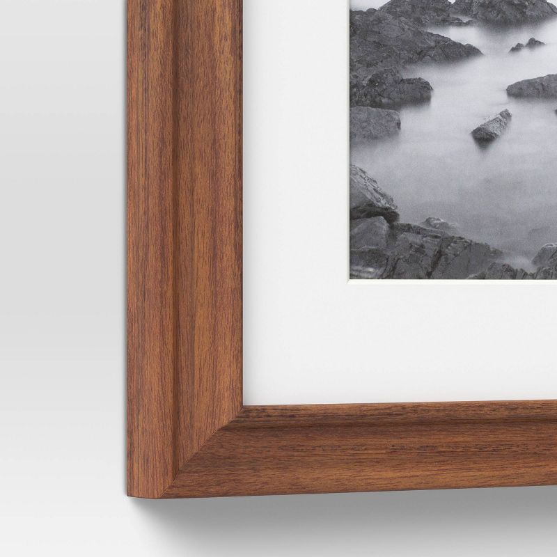 Wood Matted Wall Frame Midtone Woodgrain - Threshold™, 5 of 12