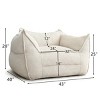 Boring Boucle Bean Bag Sofa,Upholstered Double Bean Bag Chair,Bean Bag Couch For Adults and Kids-The Pop Home - image 4 of 4