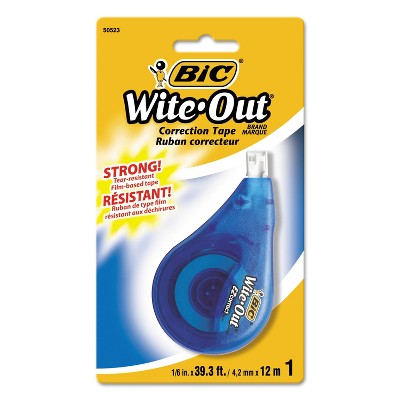 Bic Wite-Out EZ Correct Correction Tape Non-Refillable 1/6" x 472" WOTAPP11