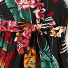 PATPAT Family Matching Allover Plant Floral Print Halterneck Dresses and Short-sleeve Shirts Sets - 4 of 4