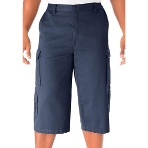 KingSize Men's Big & Tall 17" Side Elastic Cargo Shorts - 1 of 4
