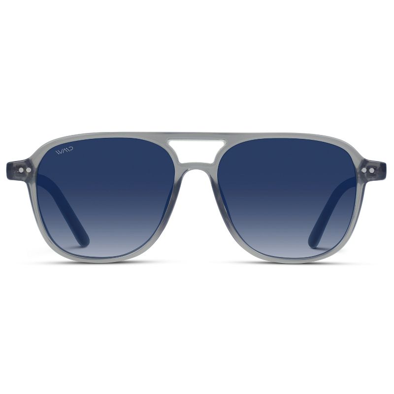 WMP Eyewear Double Bridge Aviator Polarized Sunglasses, 1 of 5