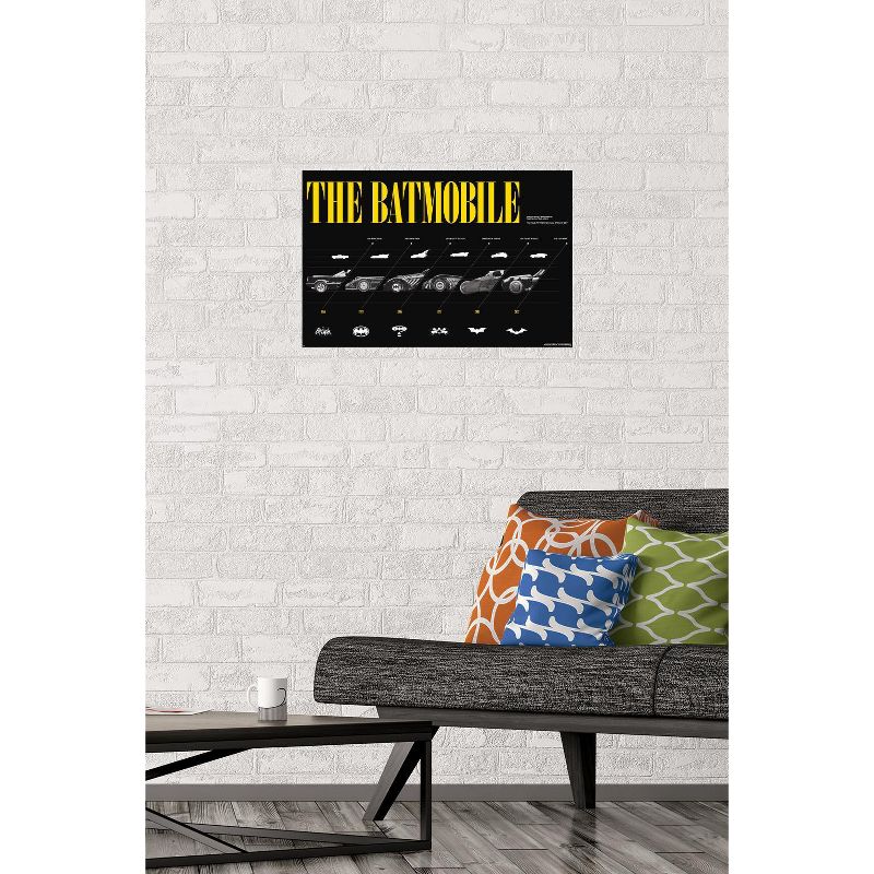 Trends International DC Comics Batman: 85th Anniversary - The Batmobiles Horizontal Unframed Wall Poster Prints, 2 of 7